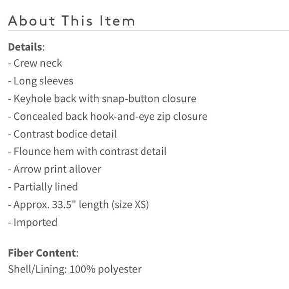 EUC {BCBGMaxAzria} Arrow Print Dress - Picture 4 of 4